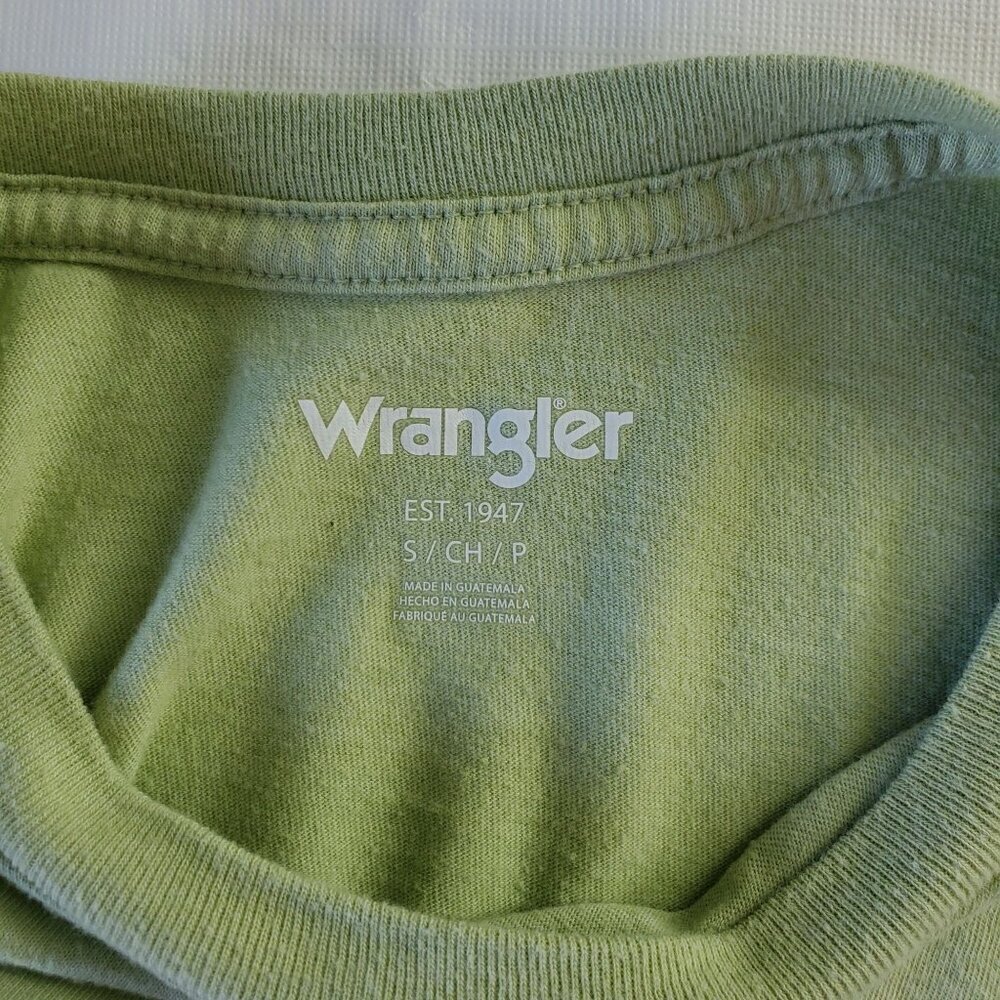 Wrangler Men's Green T-Shirt Short Sleeve Graphic Print Size Small (C-5) - Picture 7 of 9